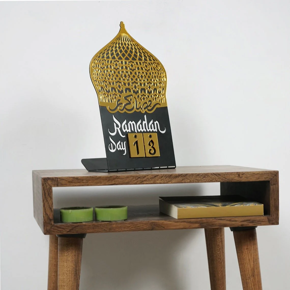 Ramadan Calendar | Acrylic Metal Islamic Table Decor - Islamic Gift - Image 9
