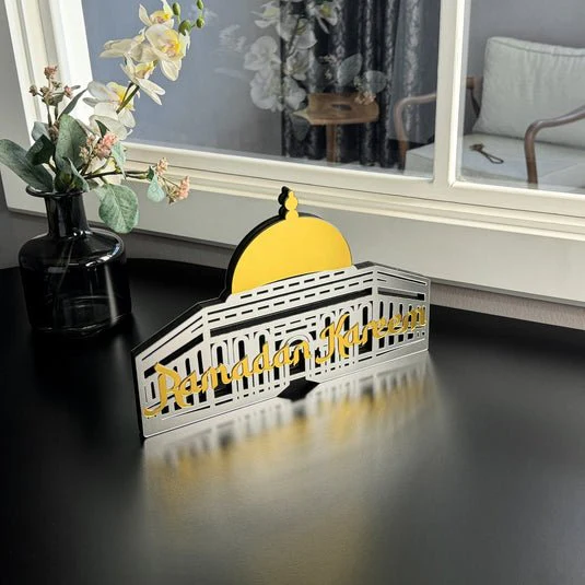 Ramadan Kareem Masjid Al-Aqsa Islamic Gift Wooden Islamic Table Decor - Image 8