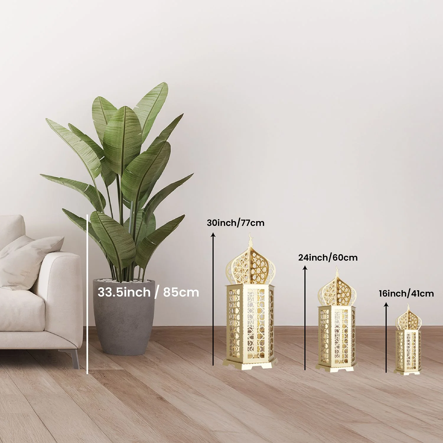Ramadan Lantern Metal Islamic Wall Art Home Decor - Image 5