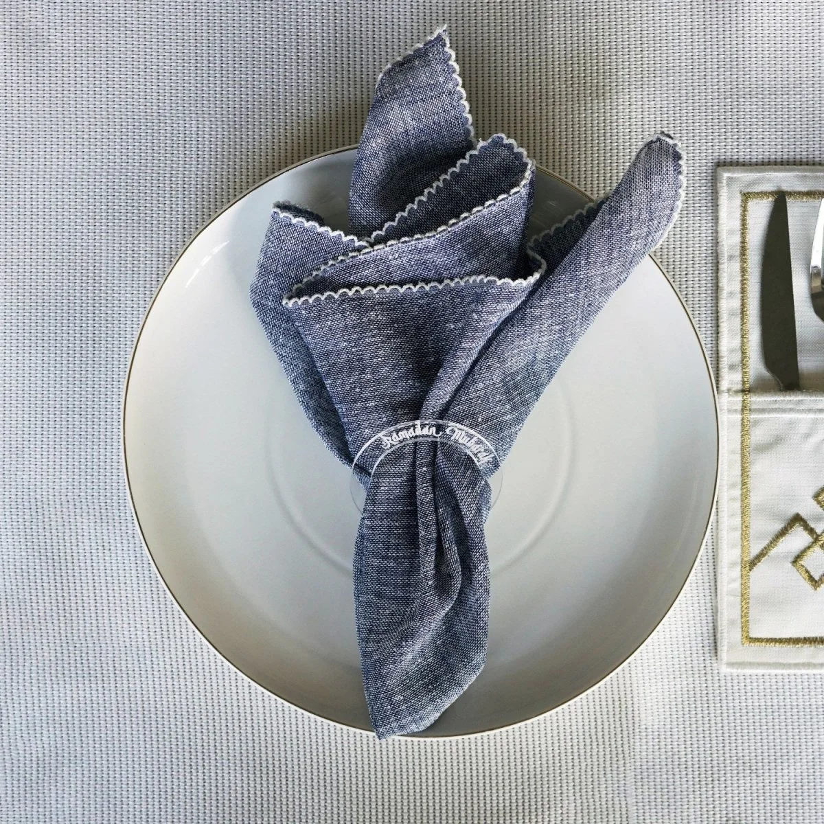 Ramadan Mubarak Circular Napkin Holder 6 Pcs - Iftar & Eid Table Decor - Image 19