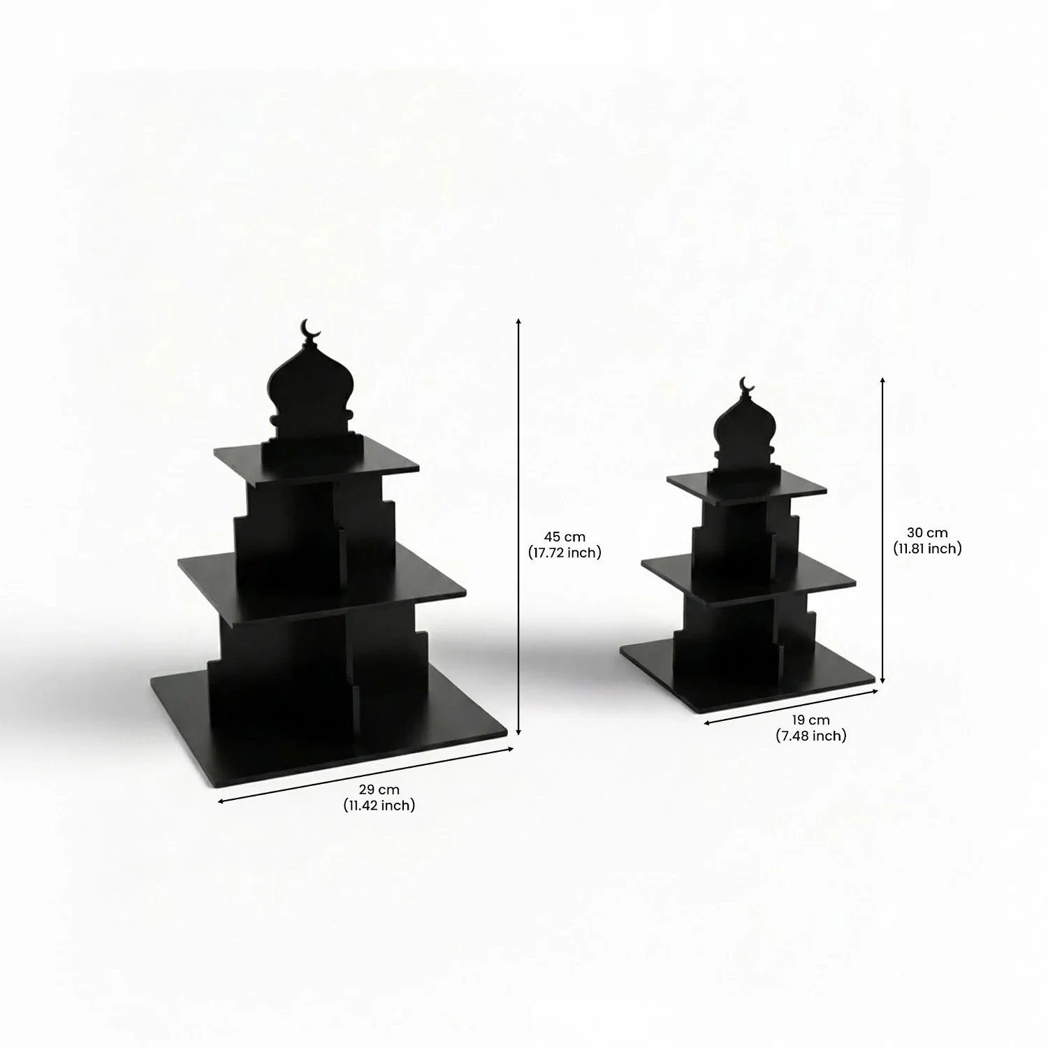 Ramadan Serving Stand – 3-Tier Acrylic Mosque Shaped Dessert & Date Holder - Image 12