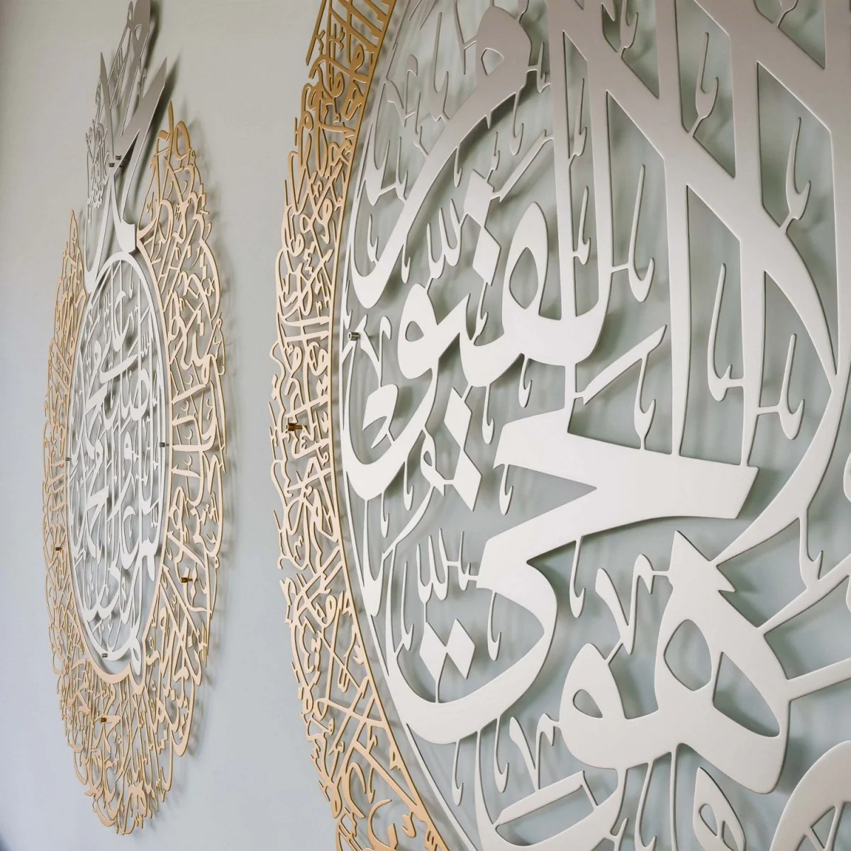 Set of Ayatul Kursi and Allahumma Salli-Barik Dua | Matte Metal Islamic Wall Art - Image 11