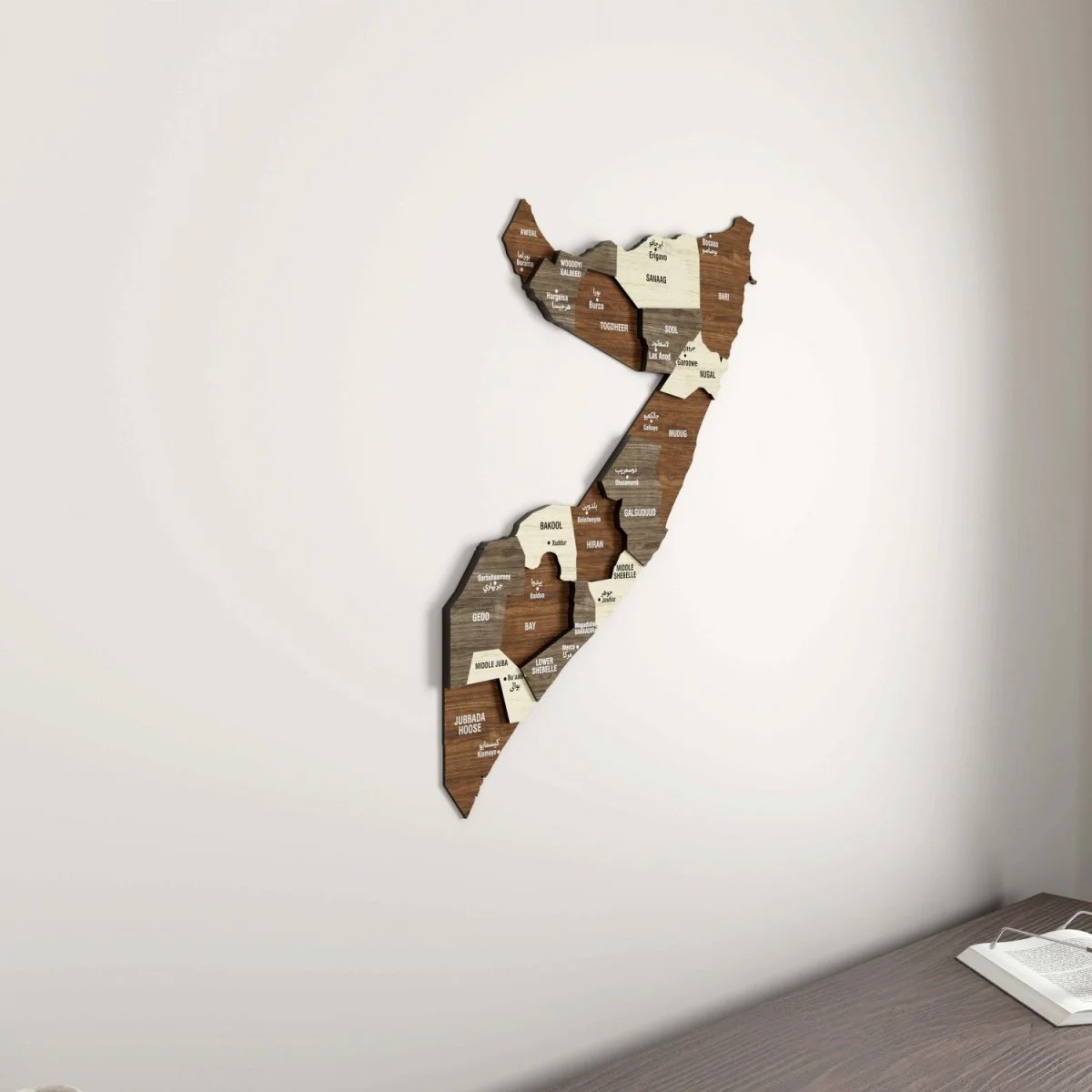 Somalia Map Wall Decor – Elegant Wooden Design for Your Home - Image 5