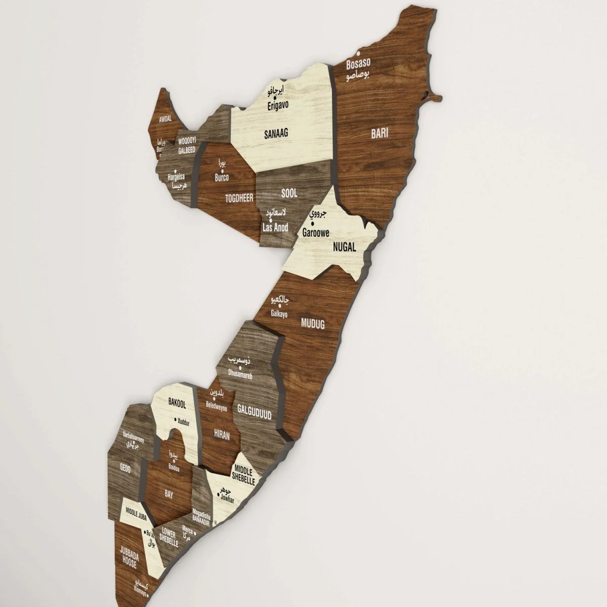 Somalia Map Wall Decor – Elegant Wooden Design for Your Home - Image 7