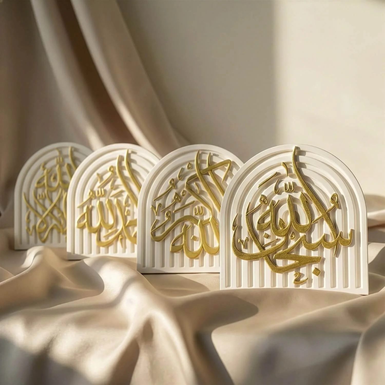Stone Islamic Table Decor - SubhanAllah, Alhamdulillah, AllahuAkbar - Handmade Dhikr Art - Image 13