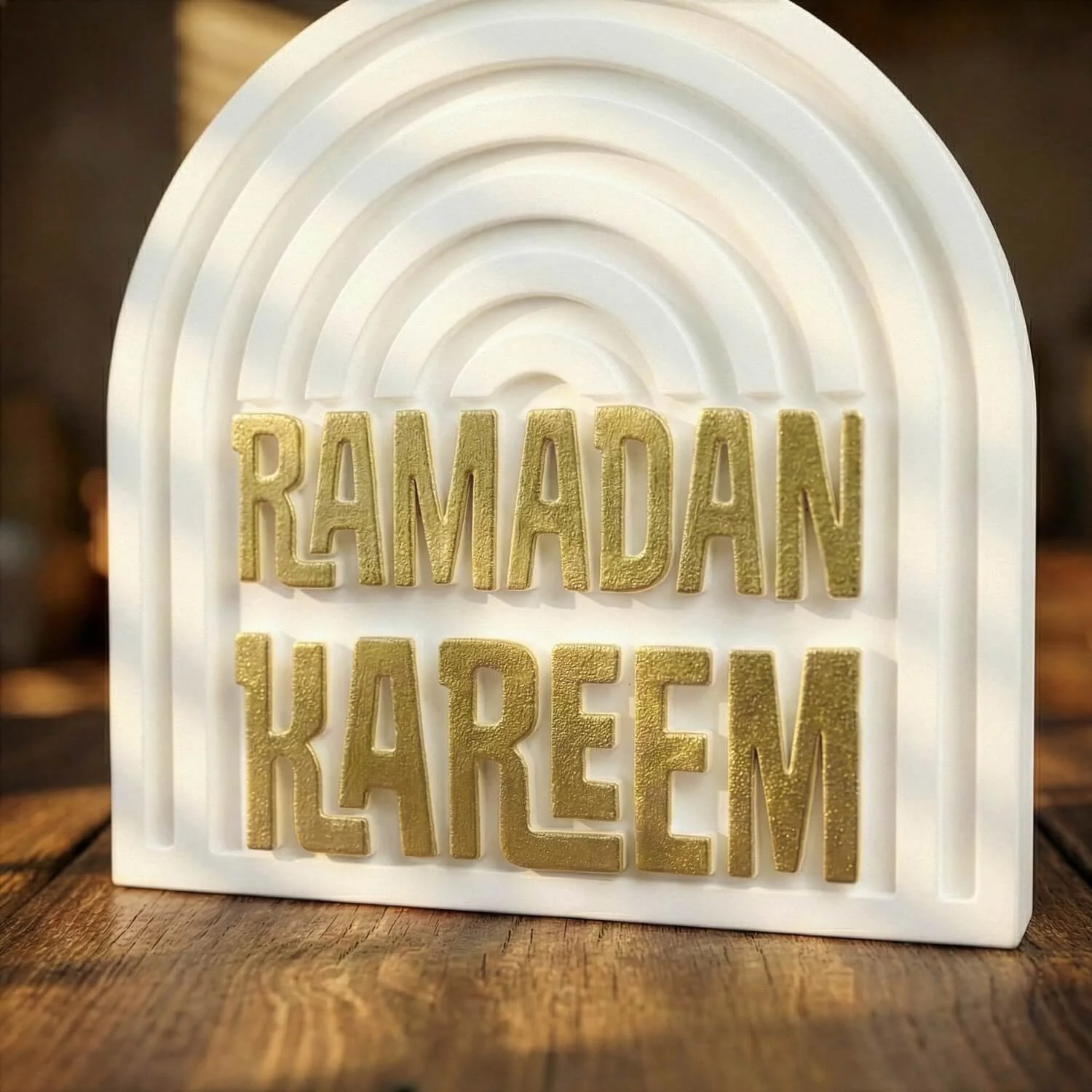 Stone Islamic Table Decor - Ramadan Kareem - Handmade Modern Arch - Image 11