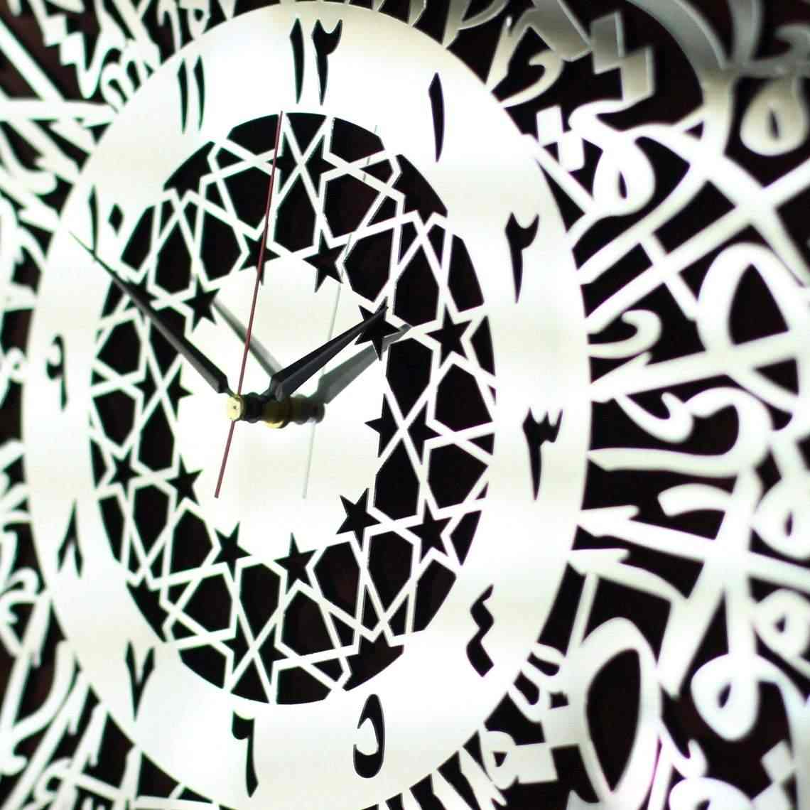 Surah Al Asr Wooden Clock | Arabic Calligraphy - Islamic Wall Art - Image 8