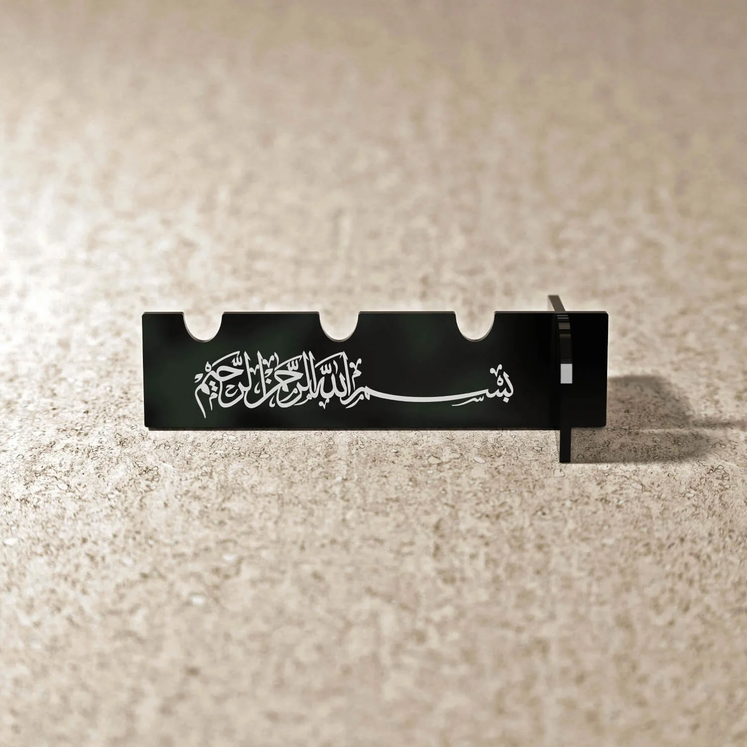 Thuluth Basmala Acrylic Cutlery Holder – Mirror Finish Iftar Table Decor - Image 5