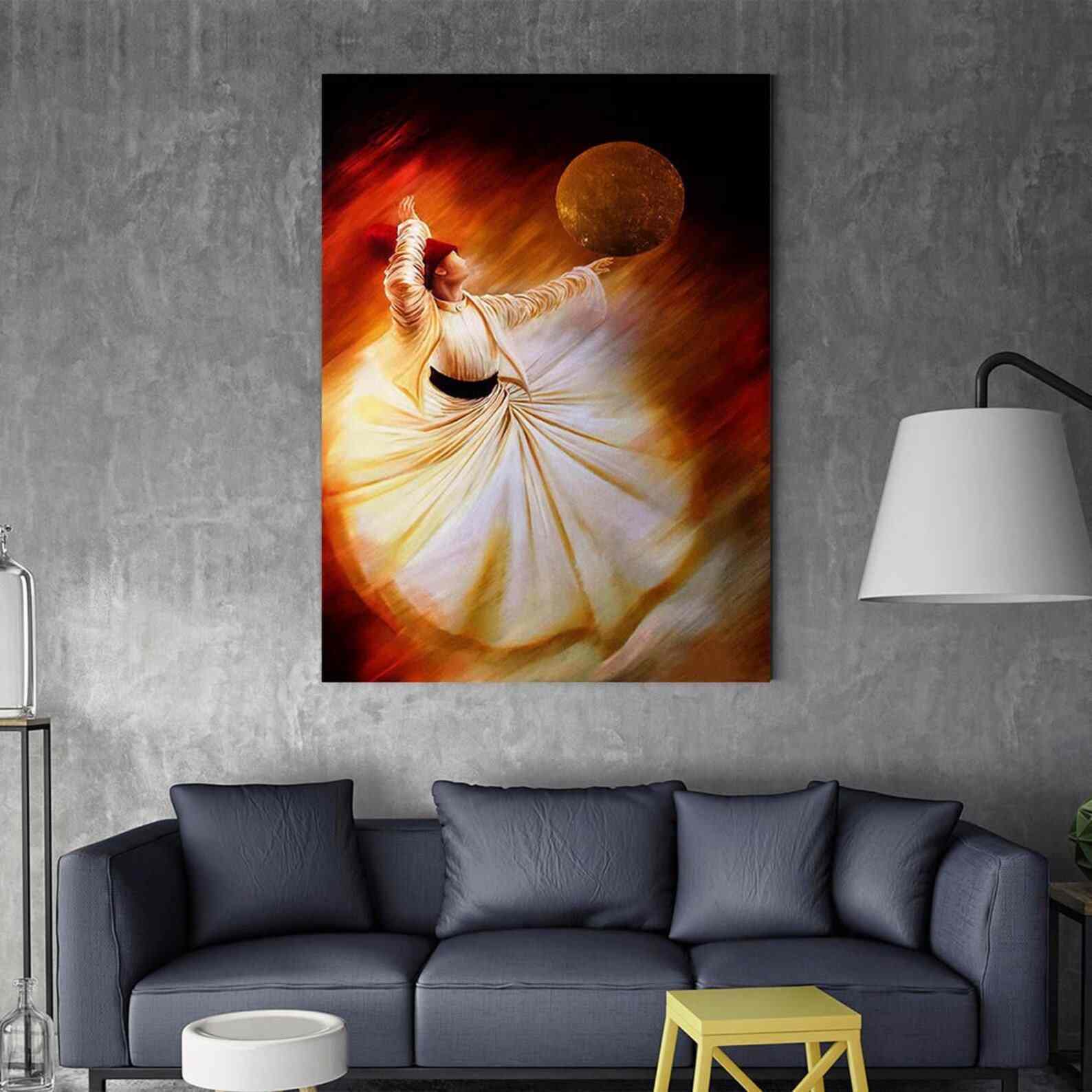 Whirling Dervish - Islamic Gift Canvas Modern Printing - Image 2