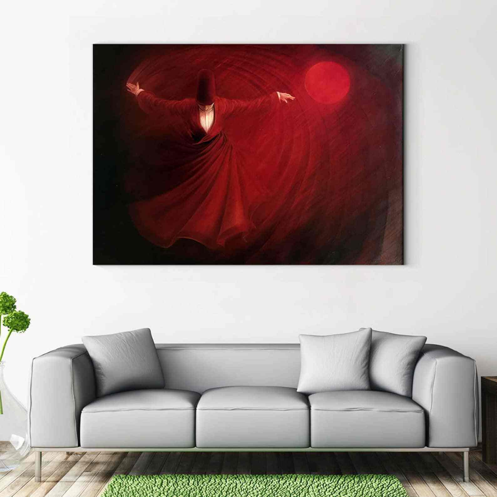 Whirling Dervish - Islamic Gift Canvas Printing Islamic Wall Art - Image 2
