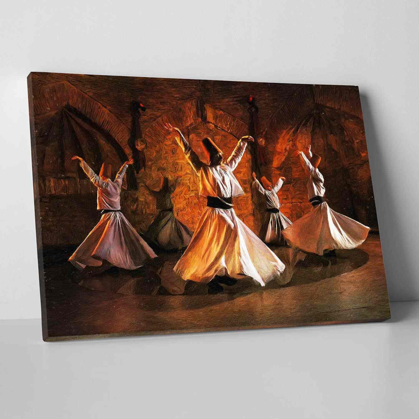 Whirling Dervish - Islamic Wall Art Modern Canvas Printing - Image 3
