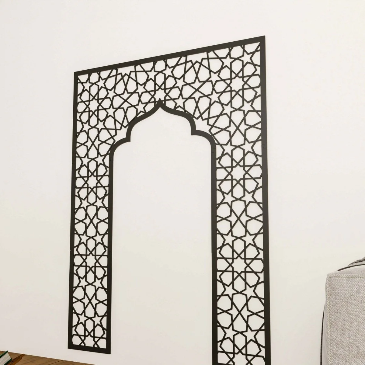Wooden Mihrab Prayer Room Decor - Spiritual Islamic Wall Arts for Home - Image 5